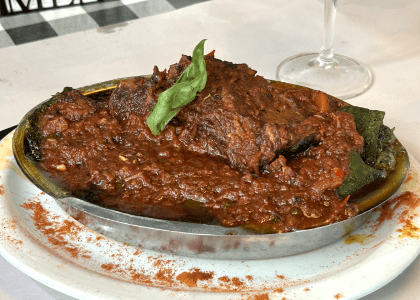 Canelones con estofado